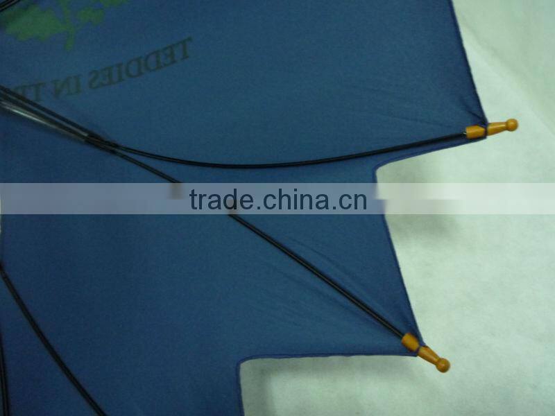 Shenzhen 23" double ribs leaf shaped umbrella supplier