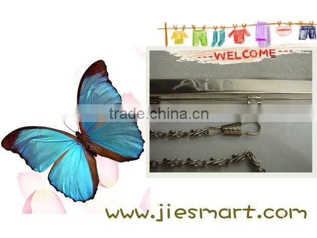 JSMART party bag clip purse butterfly grey (chain+strass) sublimation custom printing