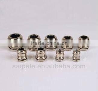 2013 New waterproof electric brass cable gland with rubber seal