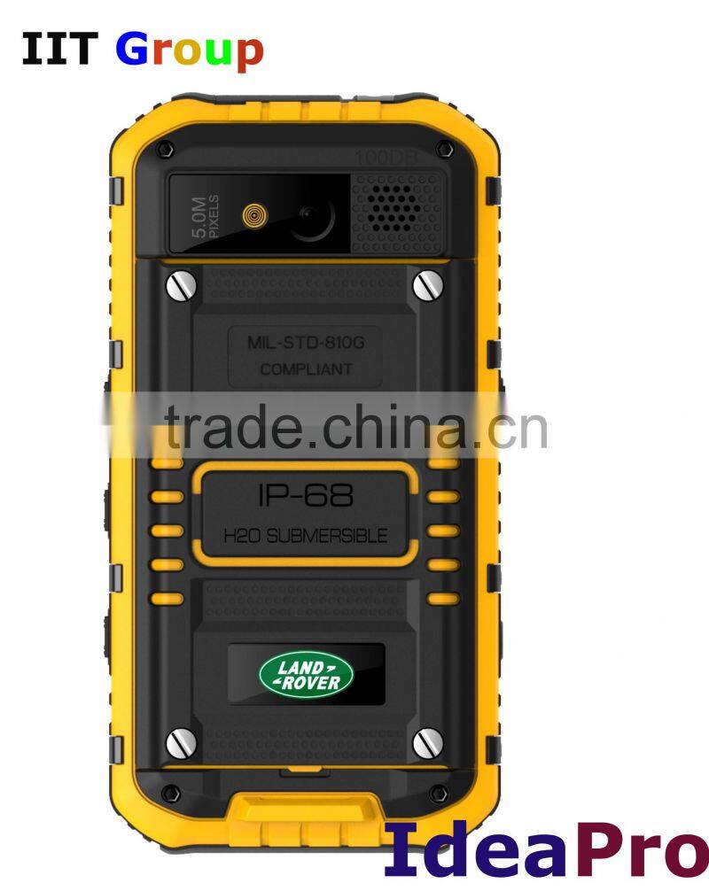 waterproof smartphone land rover a9 MTK6589 quad core WCDMA 4.3 inch screen