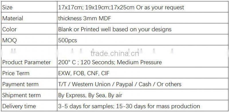 wholesales puzzle for sublimation blank for heat transfter