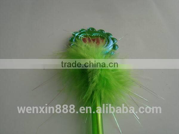 promotional heart shape magic quill feather pen for holiday gifts