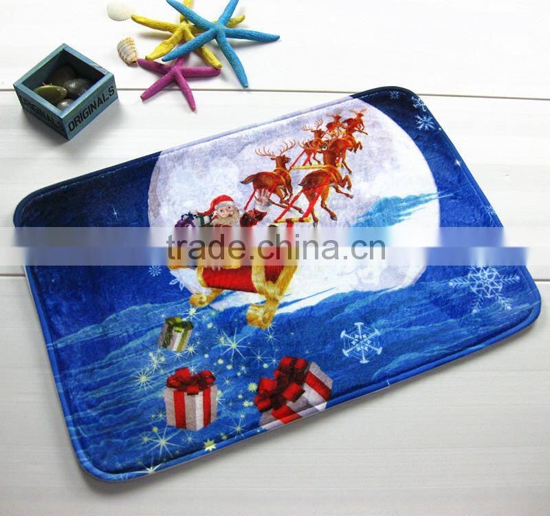 Christmas door mat Santa Claus series HD printing mat
