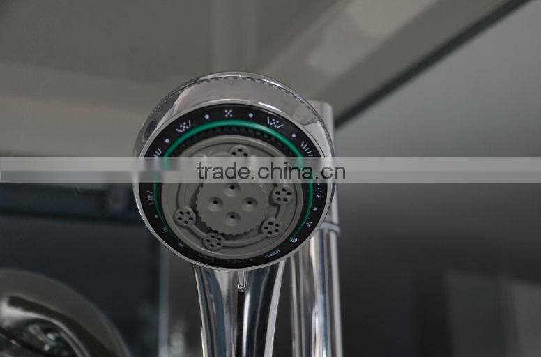 Left side satin finish shower cubicles