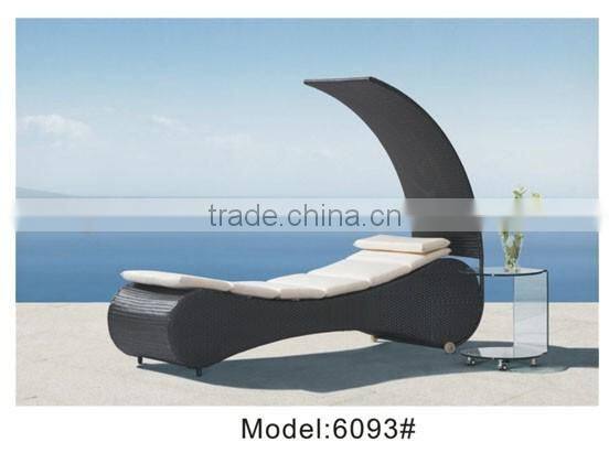 Hot sale Hotel outdoor swimming pool sun lounger chair with drink table