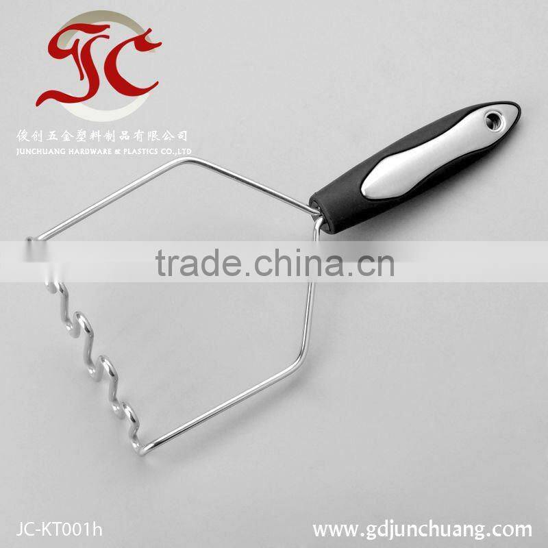 S/Steel handle multi potato masher for kitchenware