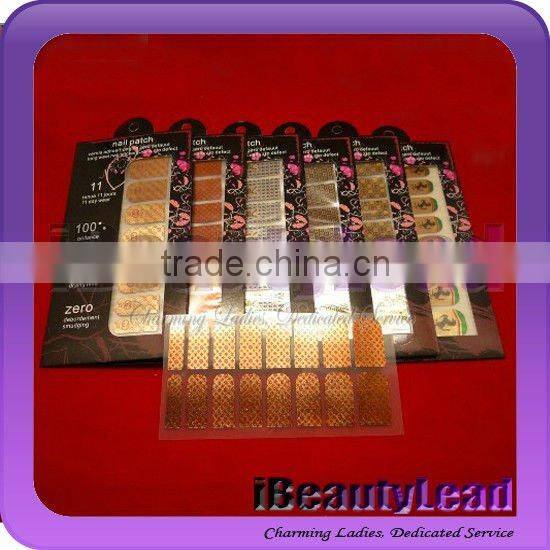 2013 hot sale "minx" style foil nail wraps