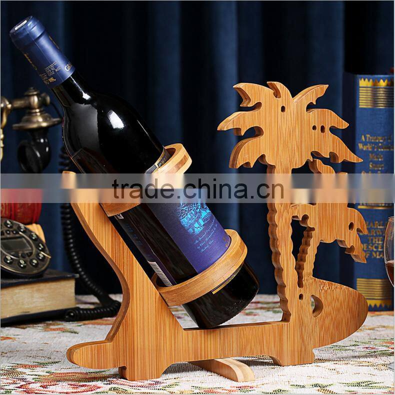 WR014/wood premium bamboo wine rack wooden bottle wine holder antique display wine kitchen rack