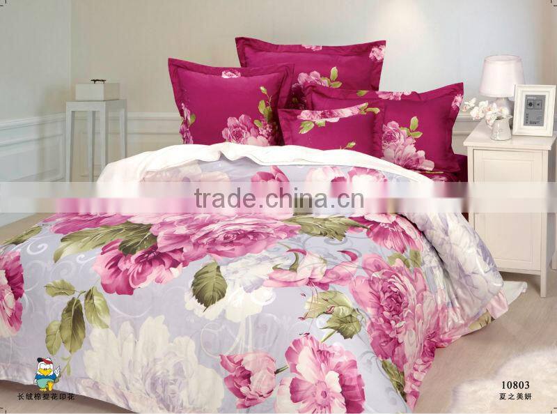 100%cotton printed bedding set 10803