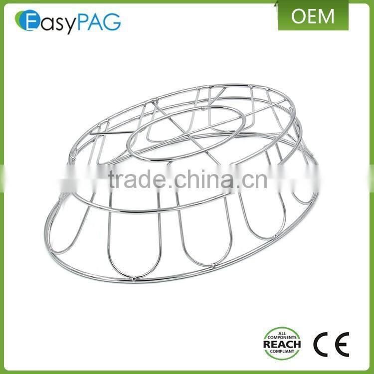 Wholesale fancy stainless steel 430 metal wire mesh home kitchen bread basket