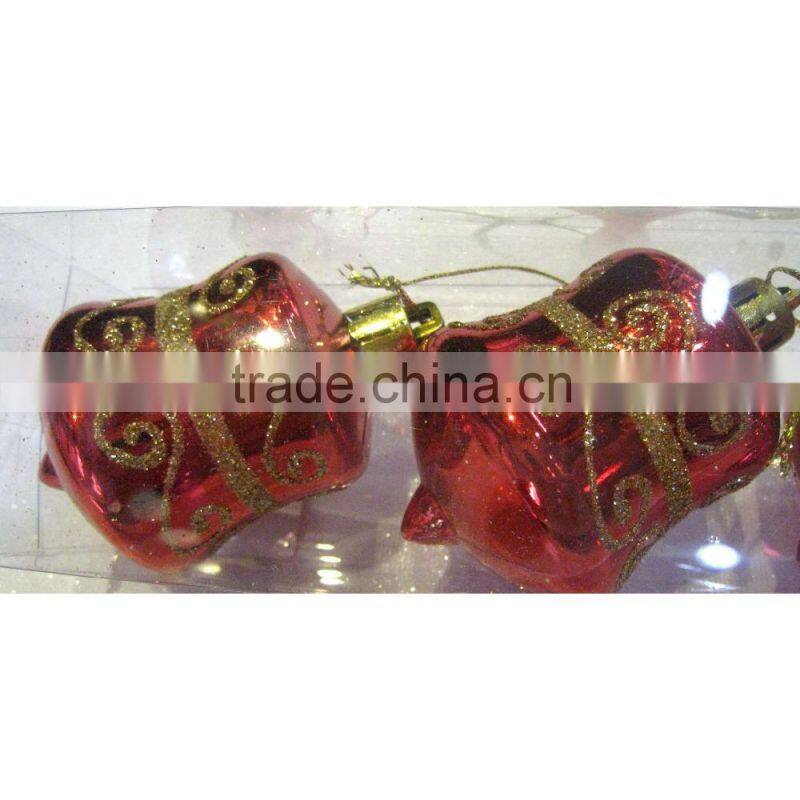 Natural Clear Multi-Faceted Hanging Christmas Baubles