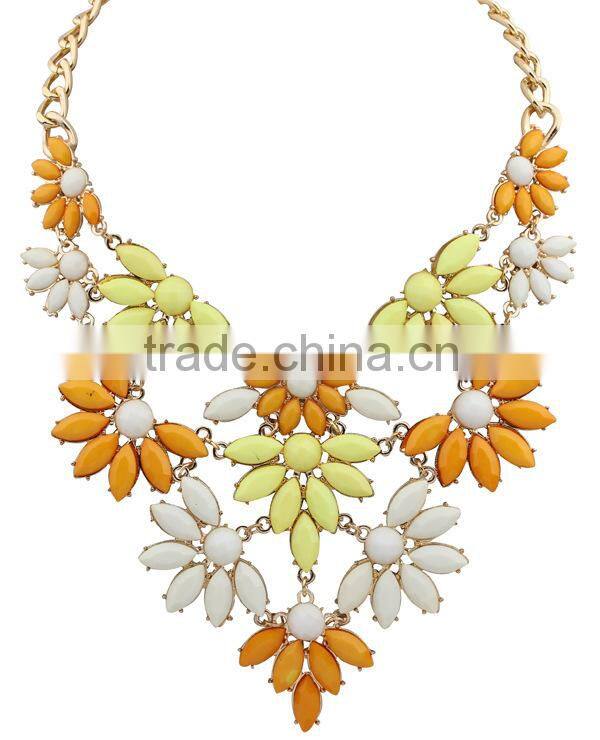 Leaf Flower Vintage Choker Collar Pendant Statement Necklace Women Necklaces & Pendants Fashion Necklaces for Women 2014