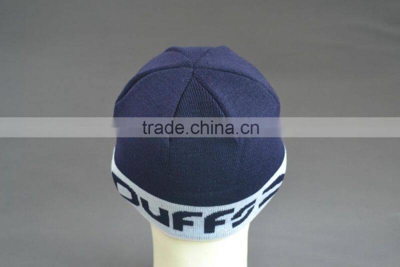 BSCI Audit 100% Acrylic Custom winter beanie hat with jacquard logo