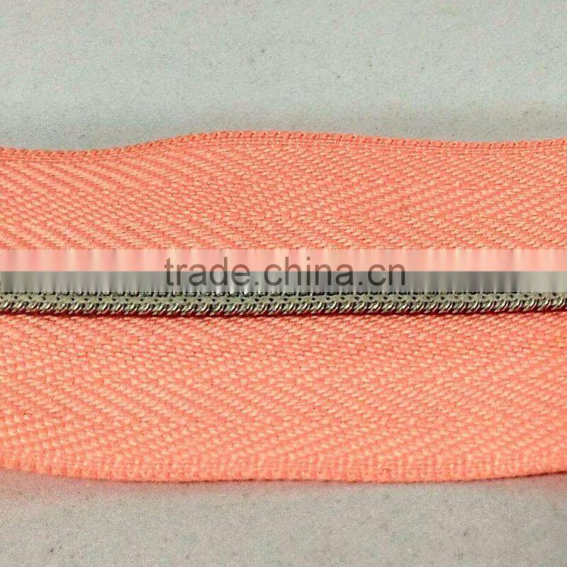2016 Fashion Pink Coil Zipper