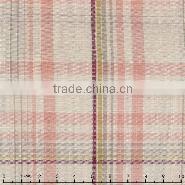 James no minimum regular soft yarn dyed colorful big check plain fabric