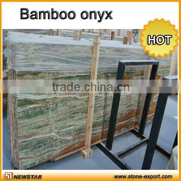 Natural White Onyx slab, tile, top