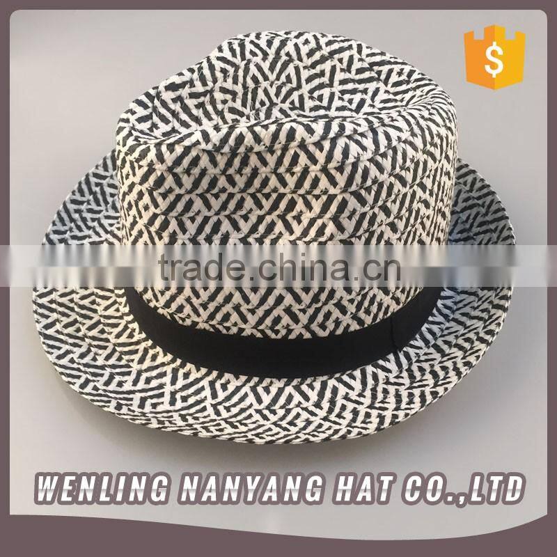 Affordable Custom Vintage Design Man Headwear Jazz Fedora Straw Hats