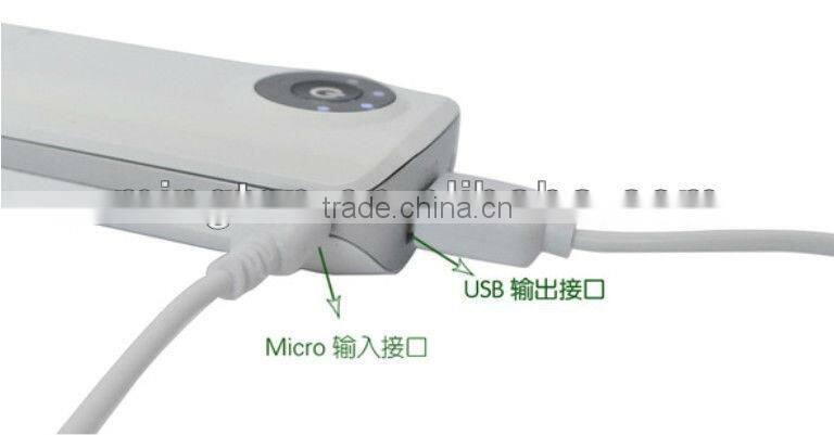 Metal Portable power bank 5600mah with led light