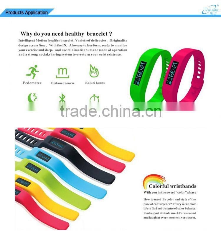 Original 3D wearable waterproof cicret bracelet android smart fitness band