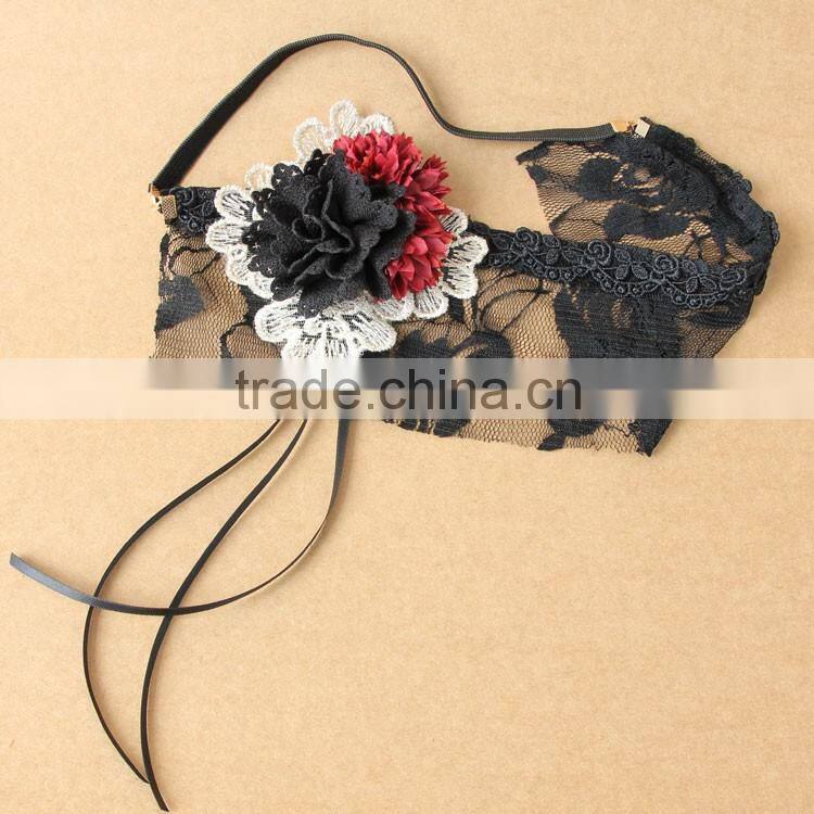 MYLOVE halloween mask for women sexy lace mask with flower MLMJ02