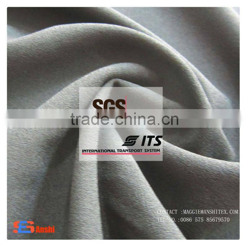 2016 hot sell high qualtiy cheap polyester elastane fabric moss crepe fabric