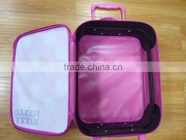 Trolley luggage bag of girl travel luggage