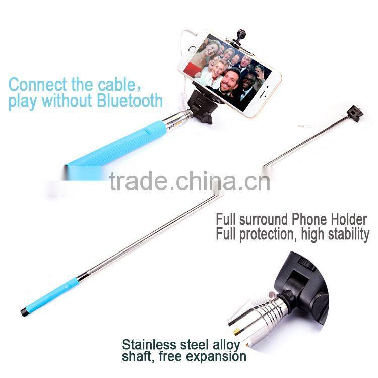 Stryfer Wholesale Digital camera Flexible Tripod Aluminum Video Camera Selfie Rod Cable Take Pole Selfie Stick Phone Extendable