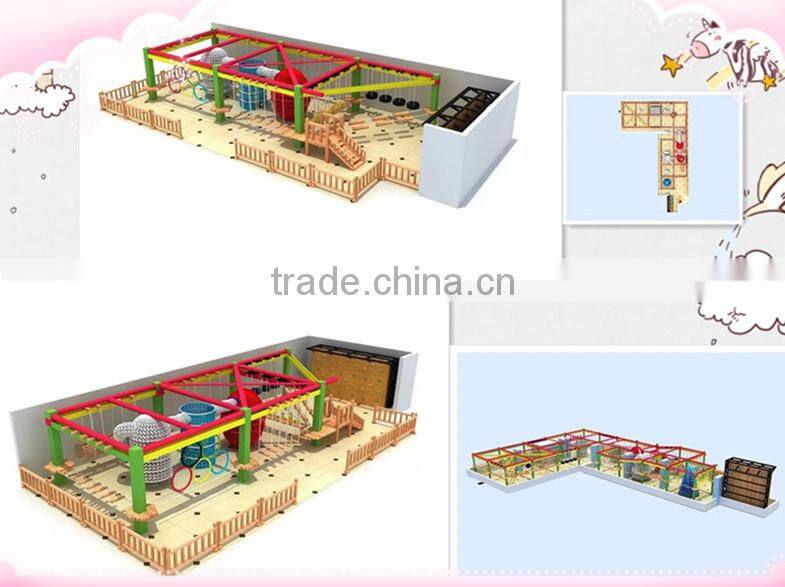 Supermarket Rope Course Adventure Challenge For Indoor Playground