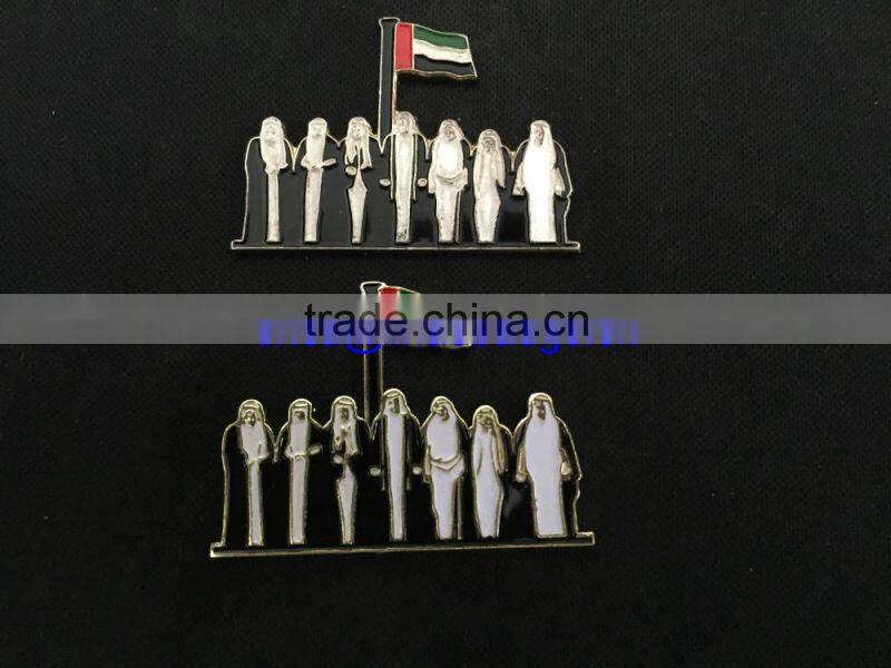 Custom UAE Flag National Day Badge,Souvenir Dubai Lapel Pin Badges