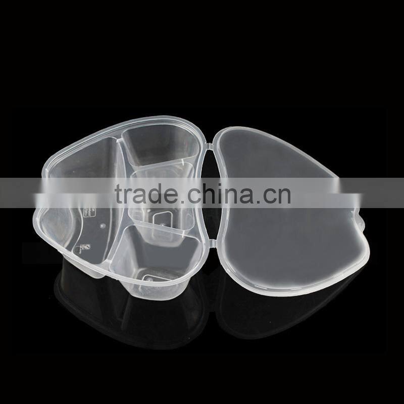 high quality plastic take-away food container with lid 1000ml apple -shape