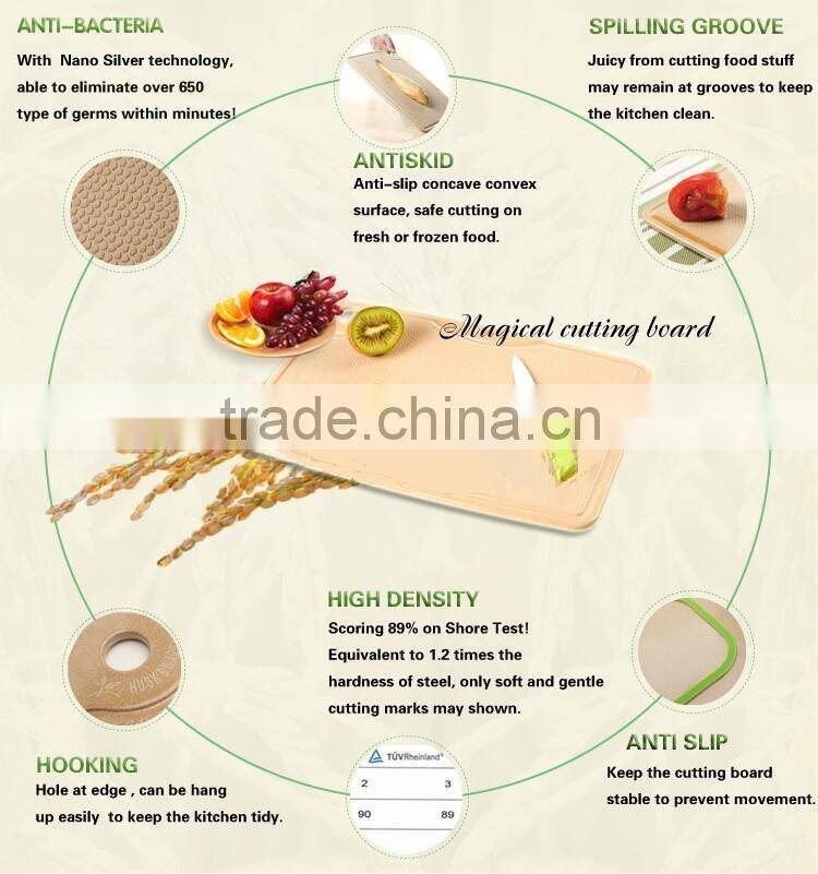 Rice Husk Fibre Material Meat Cutting Board