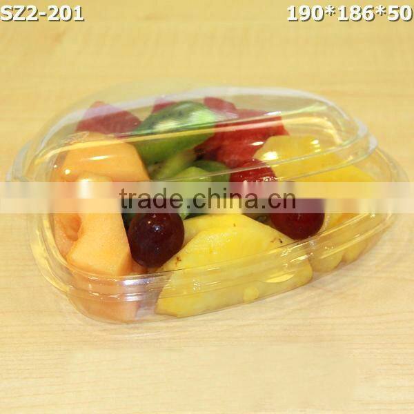 clear plastic box 300g heart shaped plastic fruit box