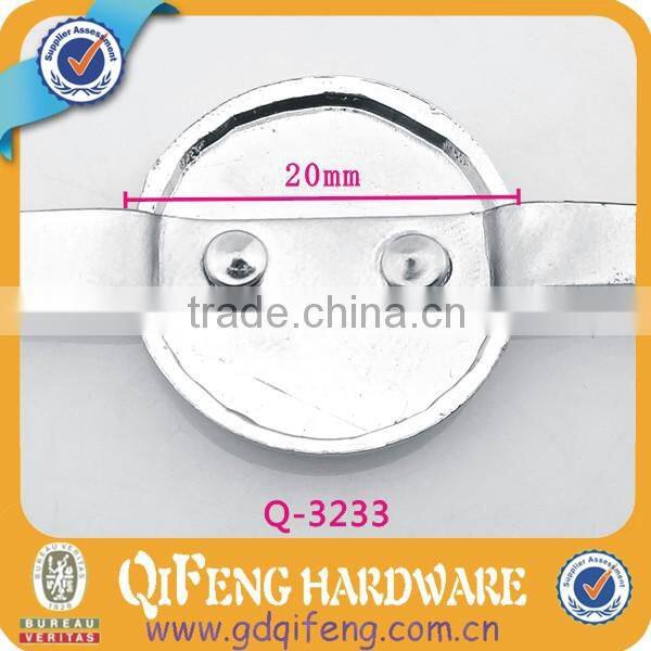 wholesale shinny nickle metal circle logo of suitcase q-3233