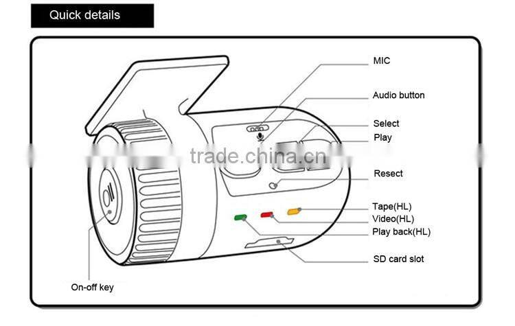 Car mini dvr camera 1280*720 HD car dvr XY-Q1