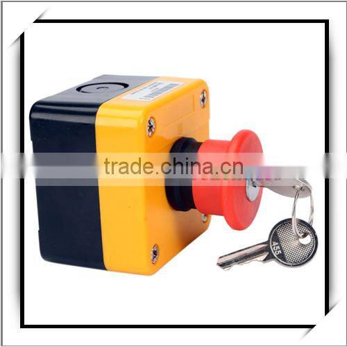 660V Red Sign Emergency Stop Push Button Switch & Key