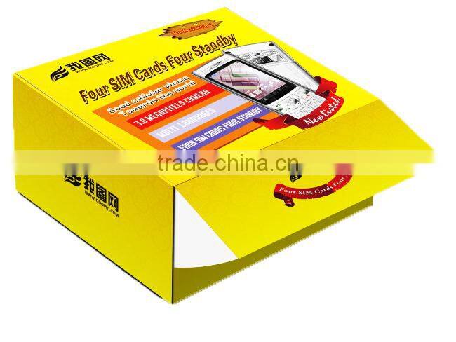Latest design paperboard box for mobile phone