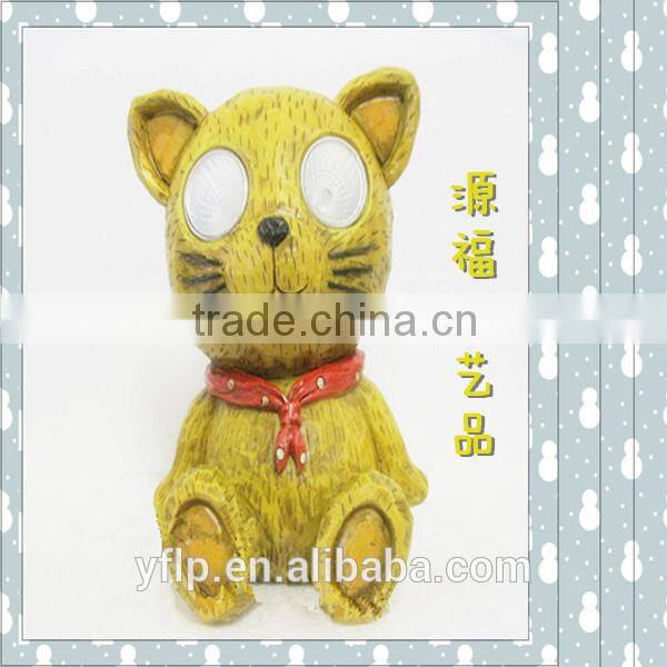 Resin A Little Robot Led Light Craft for Home & Garden Decoration