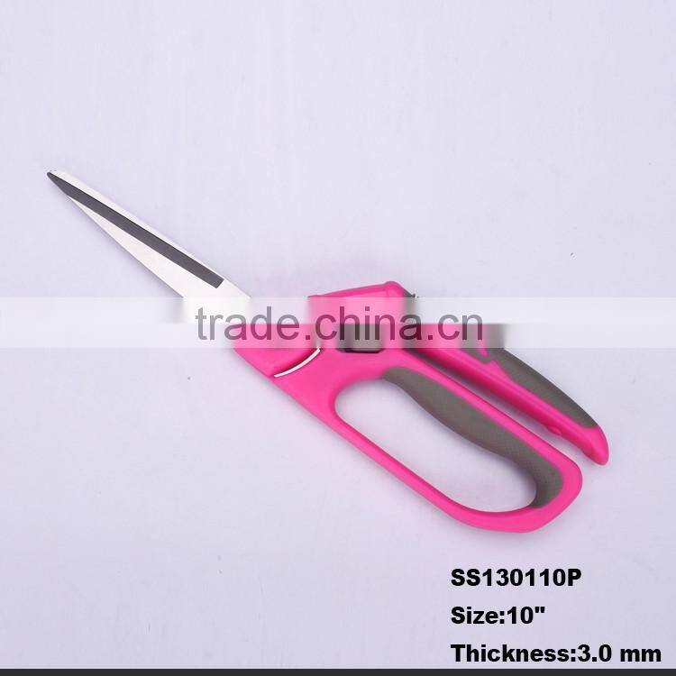 SS13011P -2016 New style and design 8" stainless steel sewing scissors with colorful plastich handle