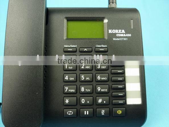 wireless phone cdma 450mhz mp3 voice message FM radio cdma fixed phone ET301-01