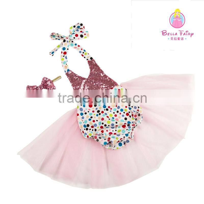 2016 adorable wholesale high quality Sequin bubble rompers