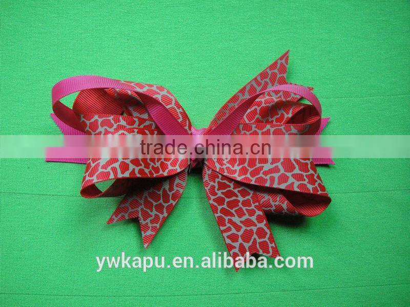 Popular new style lovely ribbon bow for girl