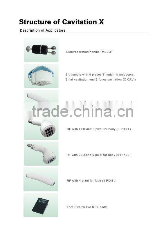 Radio Frequence And Ultrosonic Cavitation Salon Beauty Instrument