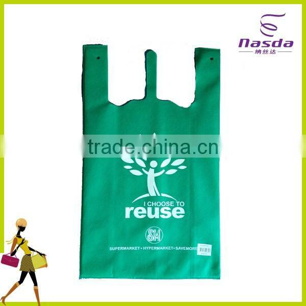 custom nonwoven vest bag for shopping