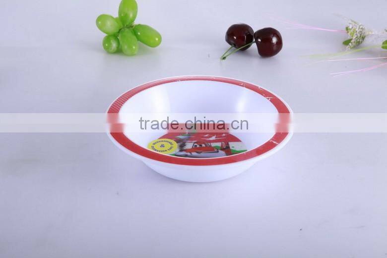 Food grade fancy melamine children dinner set bowl spoon set