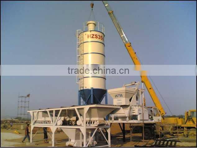 CE Approved HZS35 Small Concrete Batching Plant For Sale
