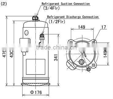 2012 DC Inverter Compressor for HFC407C