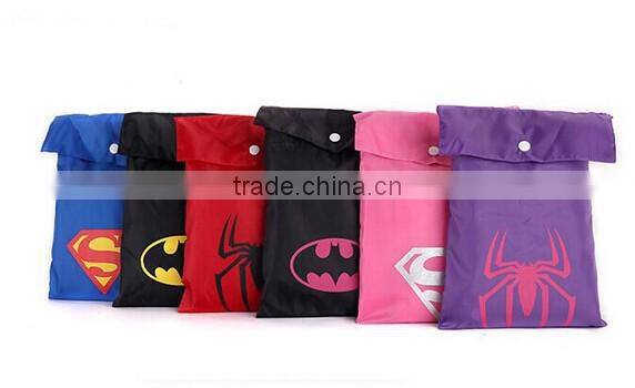 Wholesale 2017 new popular polyester waterproof super hero kids raincoats