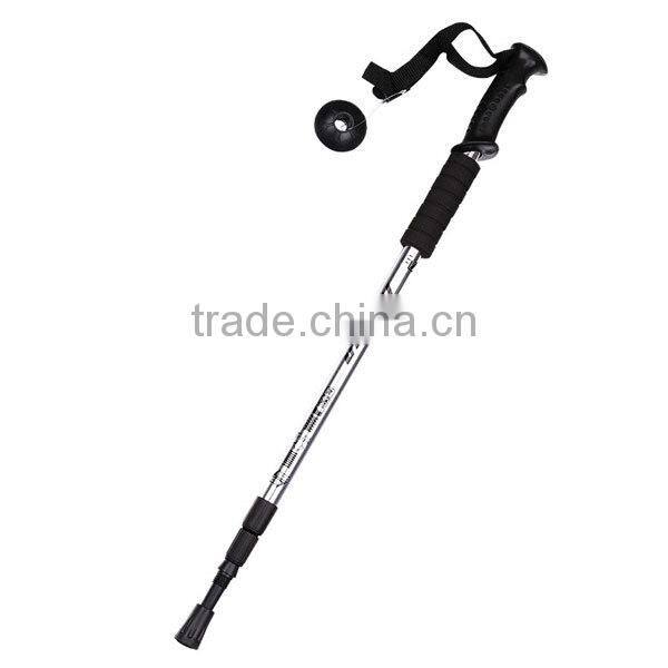 Lightweight Hiking Alpenstock,OEM Walking Stick For Safety,EVA Handle Trekking Pole