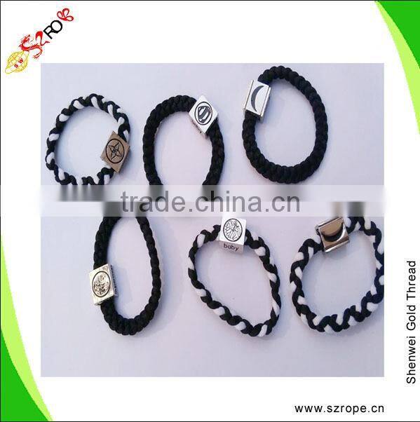 2015 polyester gilrs handle decoration with metal accessories