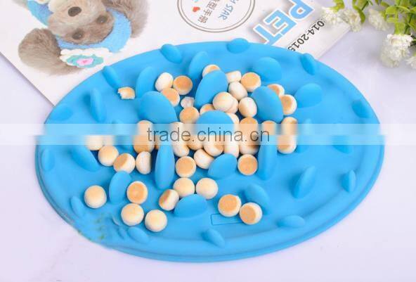 Interactive Anti Gulp Silicone Pet Bowl Slow Feed Dog Bowl